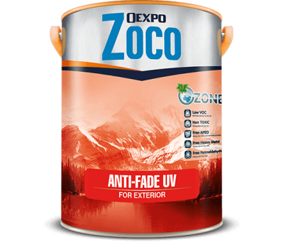 OEXPO ZOCO ANTI-FADE UV FOR EXTERIOR – SƠN NGOẠI THẤT CAO CẤP CHỐNG THẤM & BỀN MÀU VƯỢT TRỘI